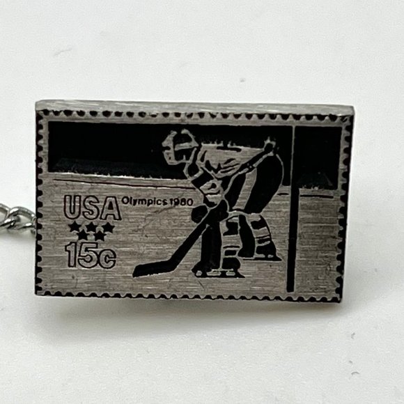 1980 USA Olympic Hockey "Miracle on Ice" Tie Tack - Picture 2 of 4